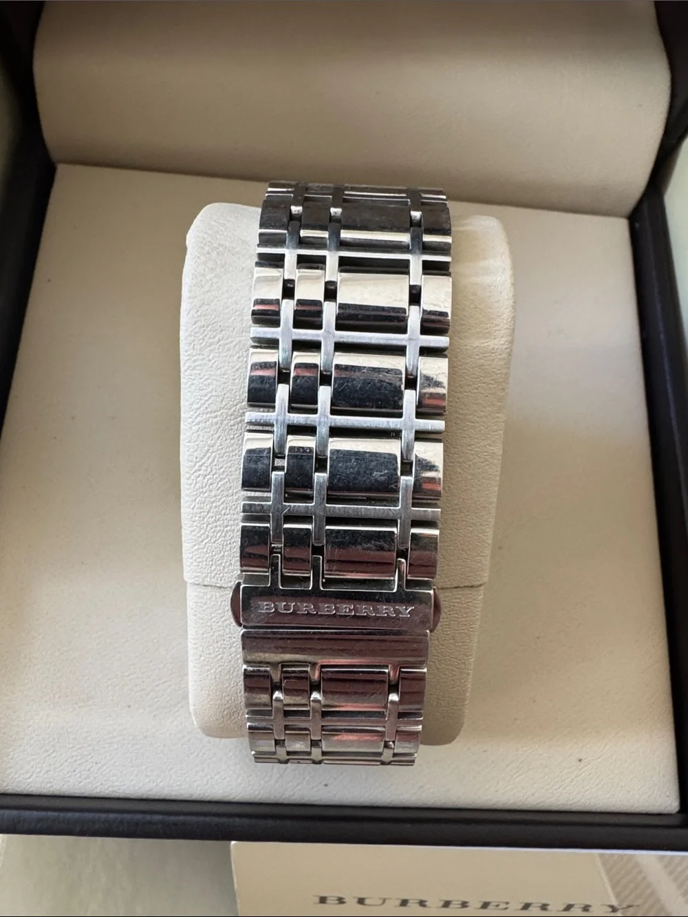 Burberry chronograph silver